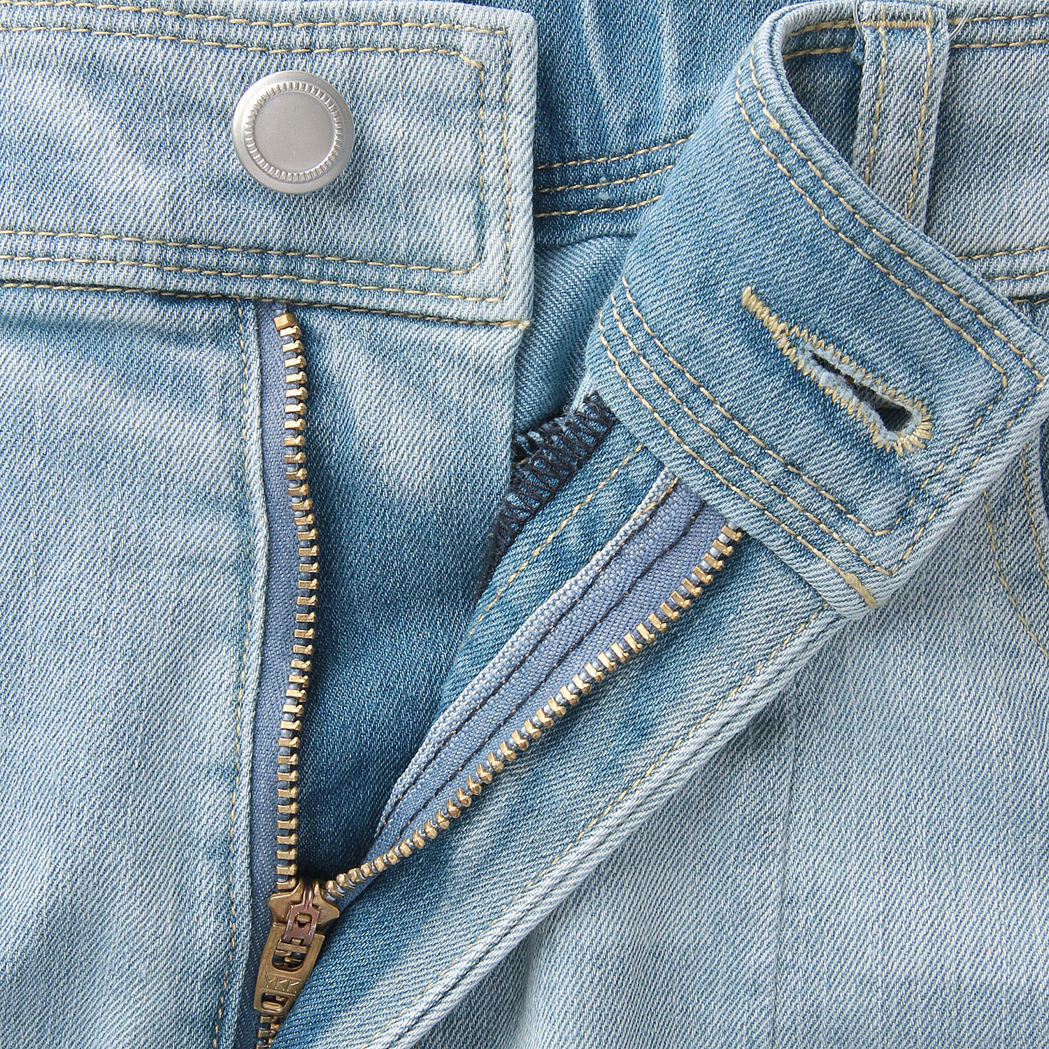 JEUNE ET JOYEUX TCストレッチ デニムカーヴィーパンツ - 画像5