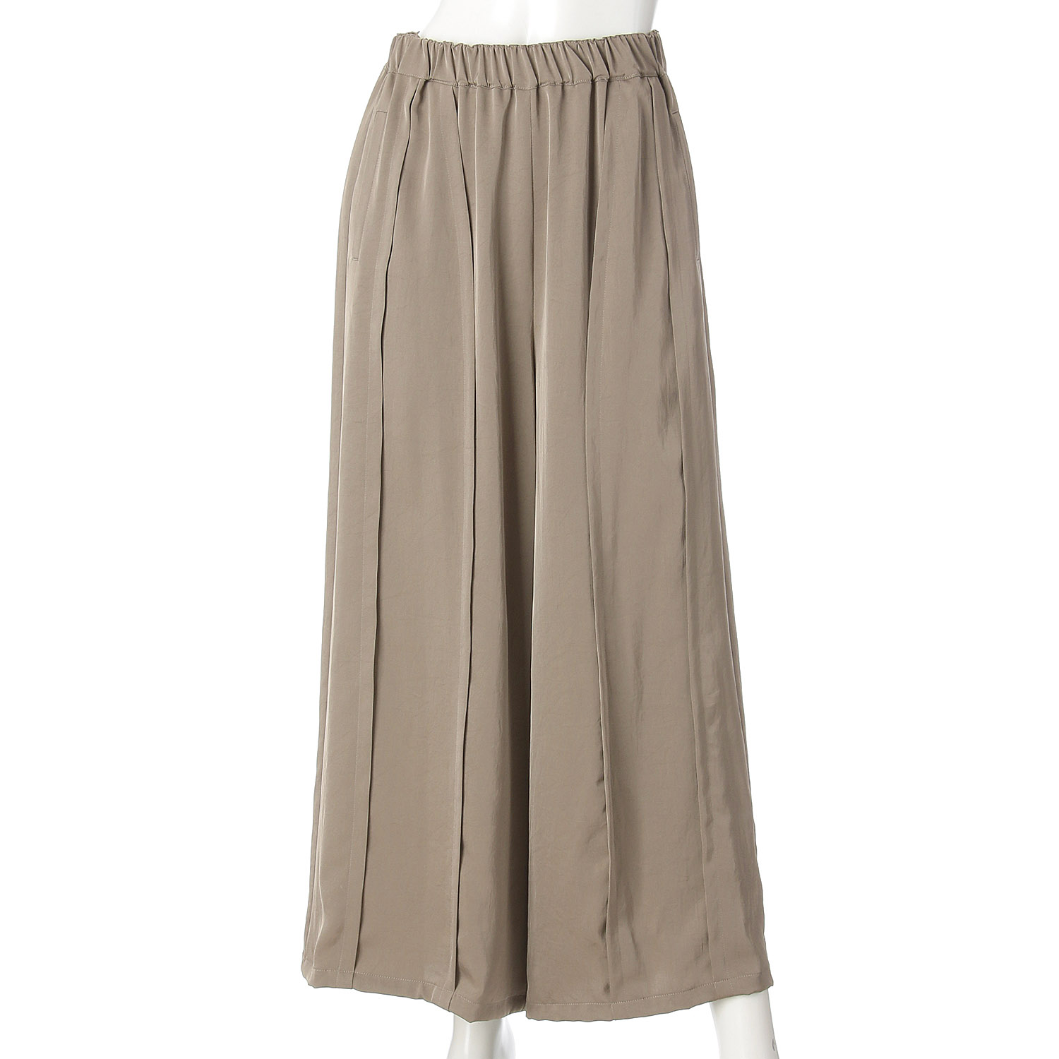 無地タックワイドパンツ - 画像6