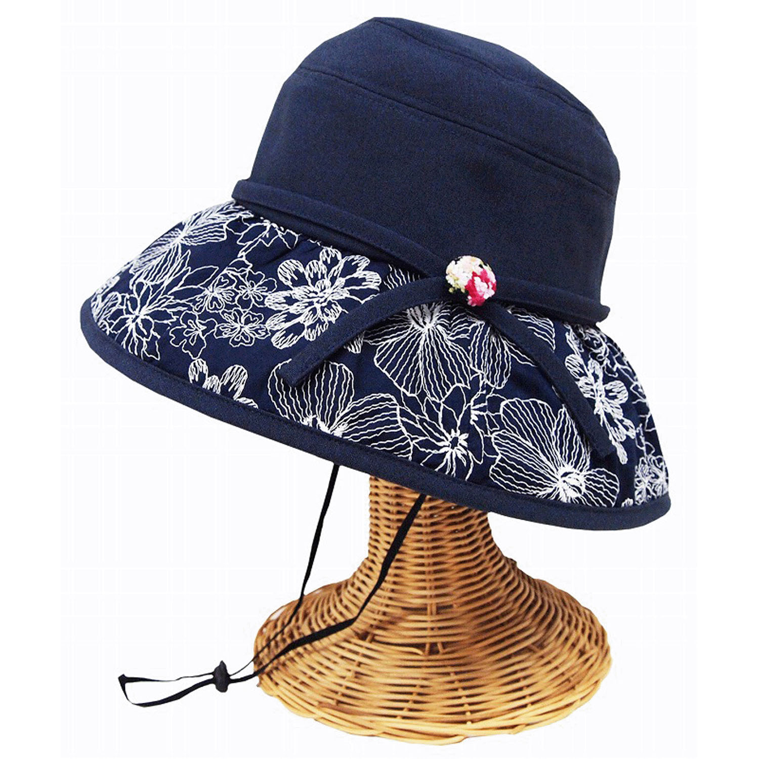 レイクアルスター つば広フラワーハット - 画像3