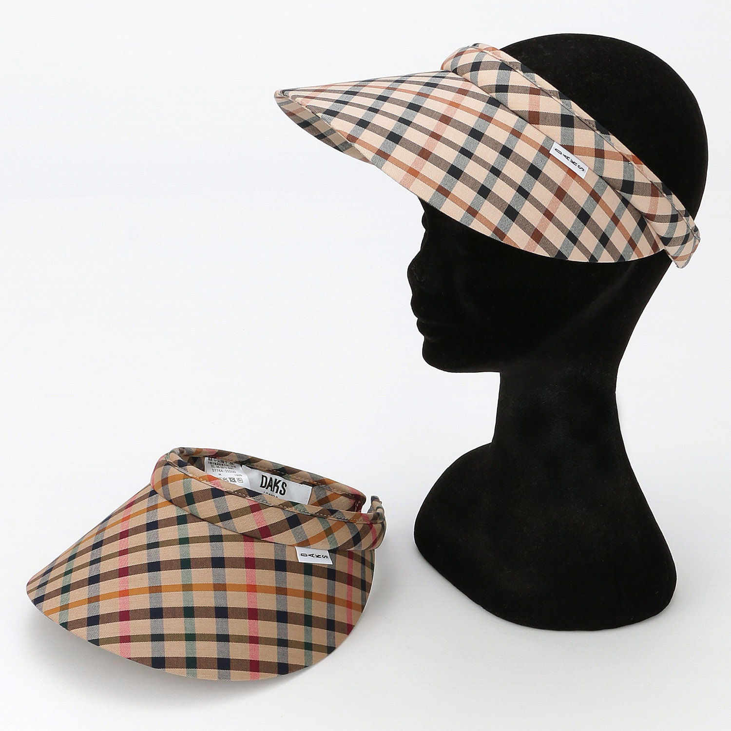 DAKS チェッククリップ バイザー