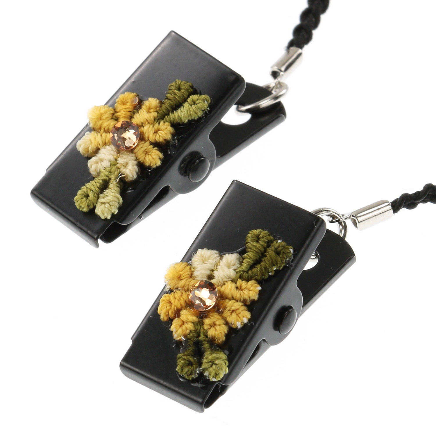 日本製 帽子クリップ 花 - 画像2