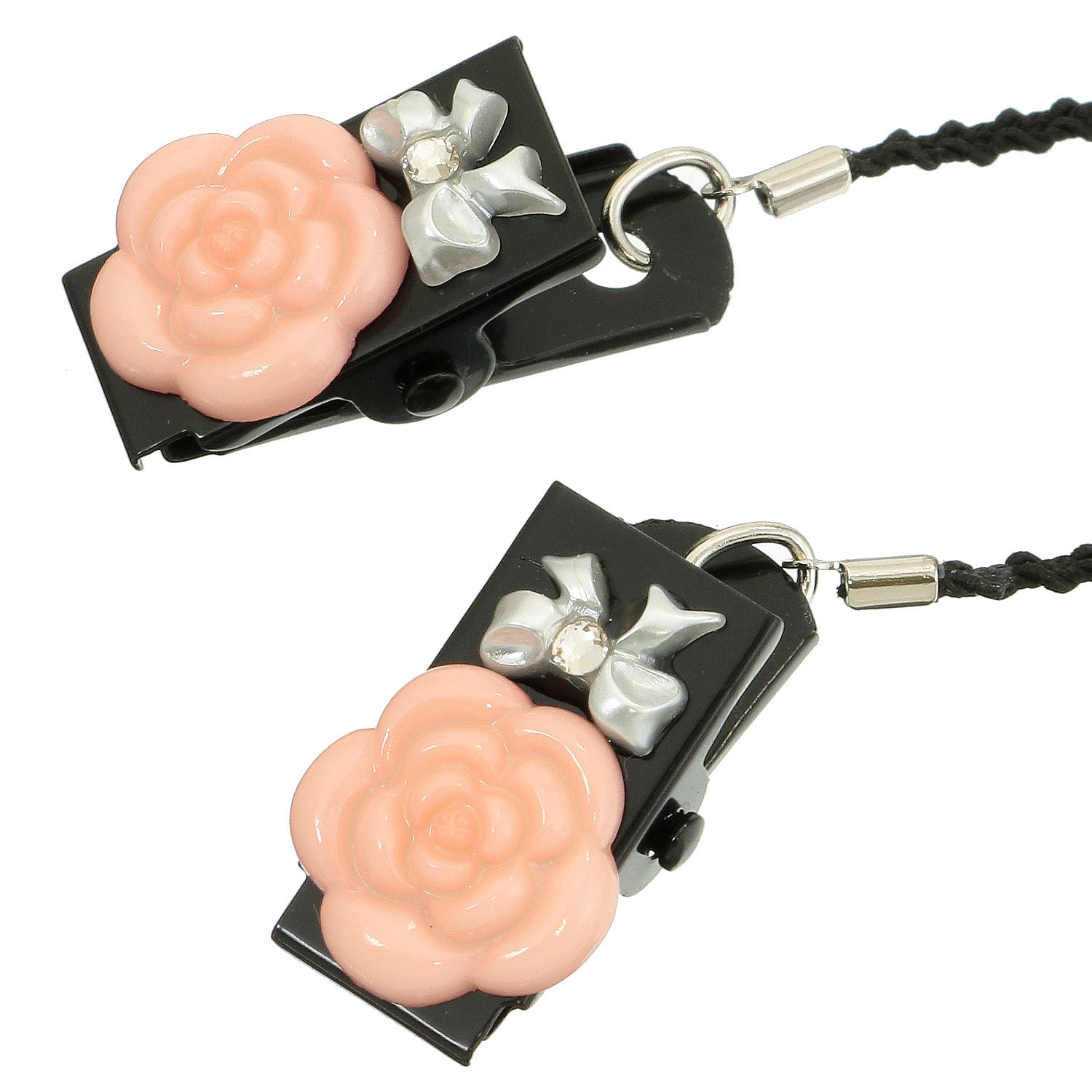 日本製 帽子クリップ カメリア＆リボン - 画像4