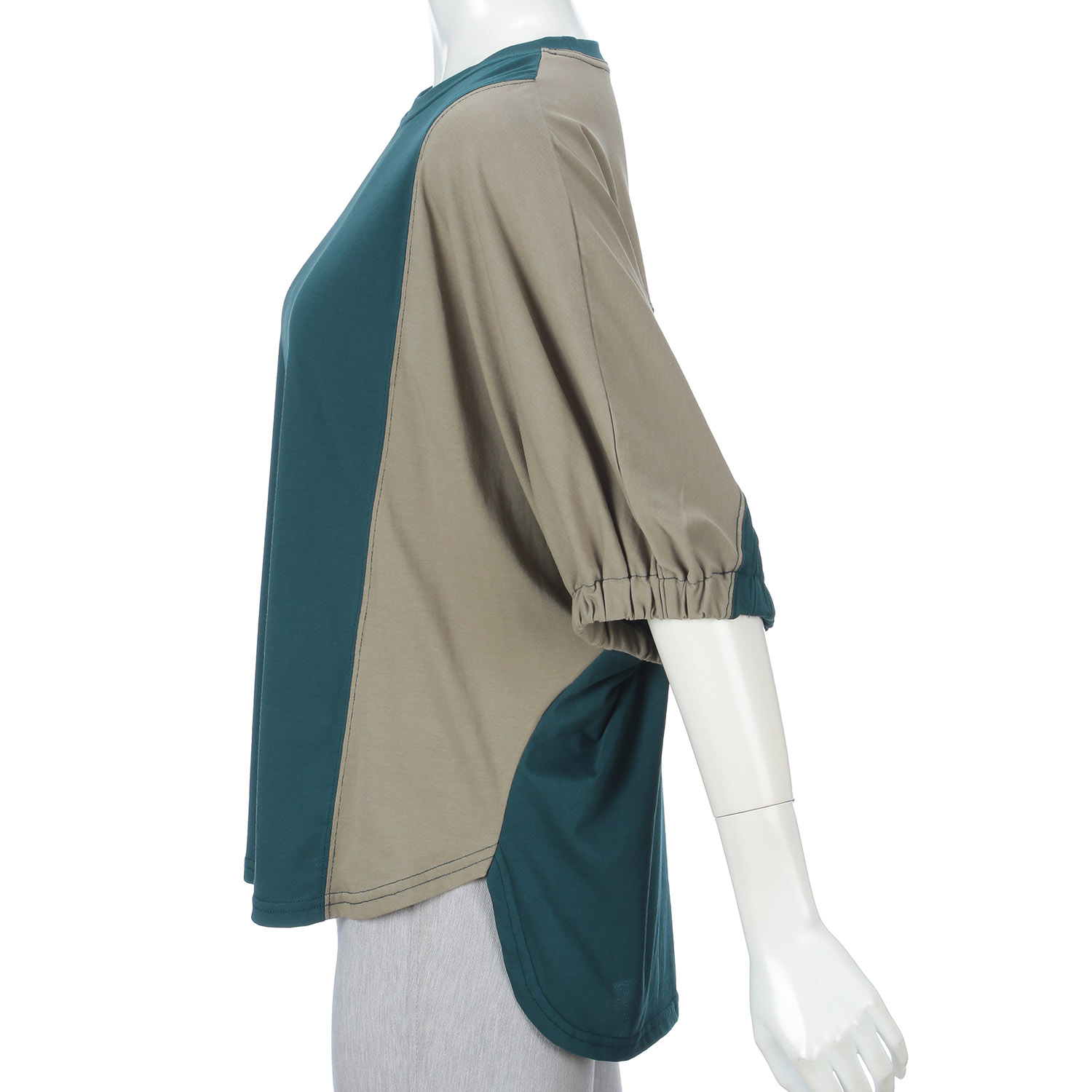 バイカラーアクセントカットソープルオーバー - 画像3