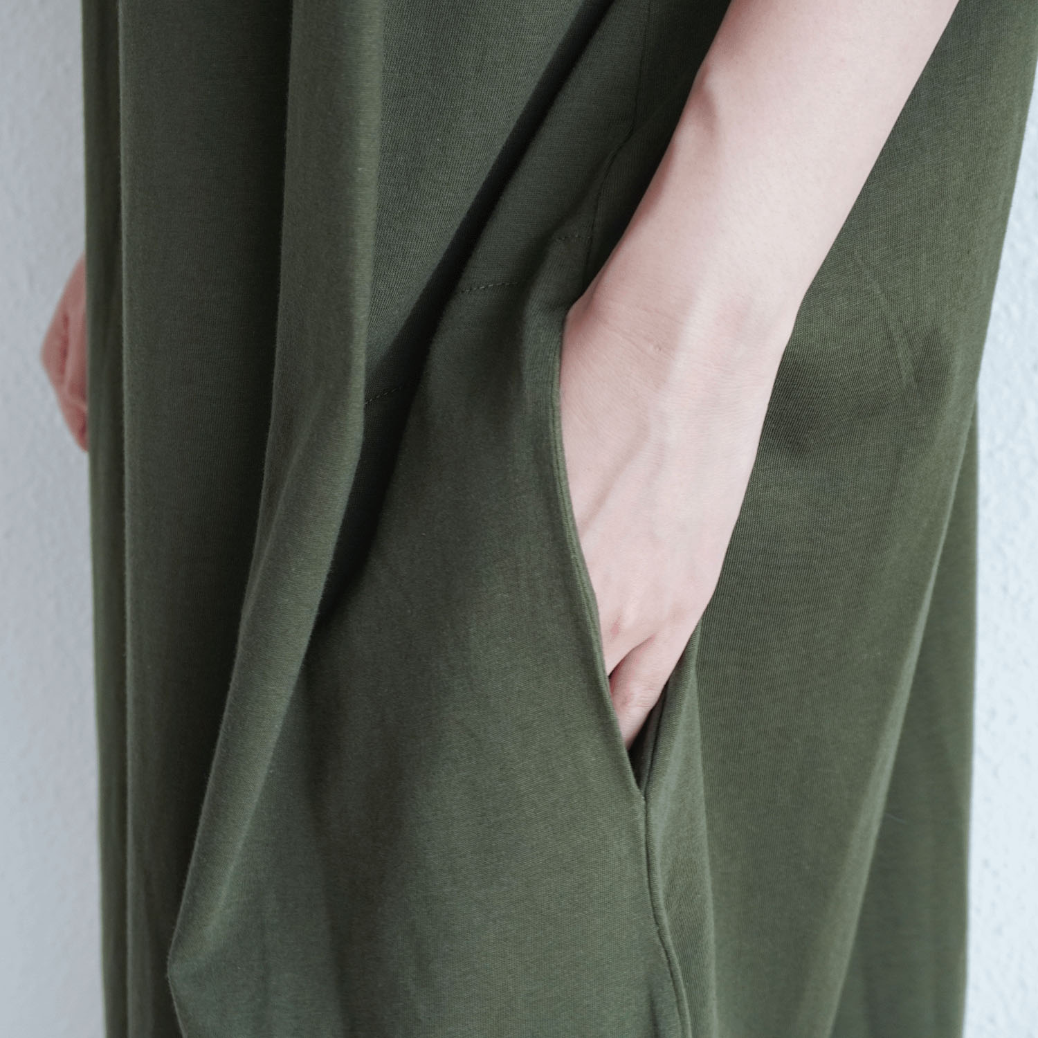 USAスーピマコットンノースリワンピース - 画像4