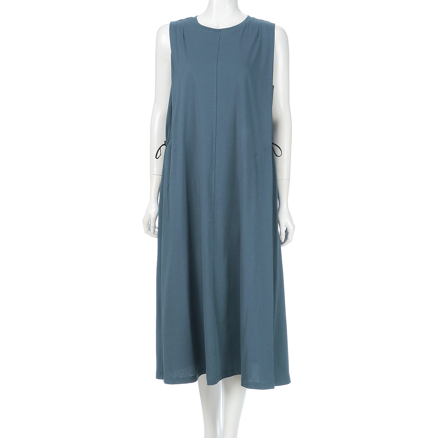 【Insta Live】USAスーピマコットンデザインノースリワンピース - 画像12