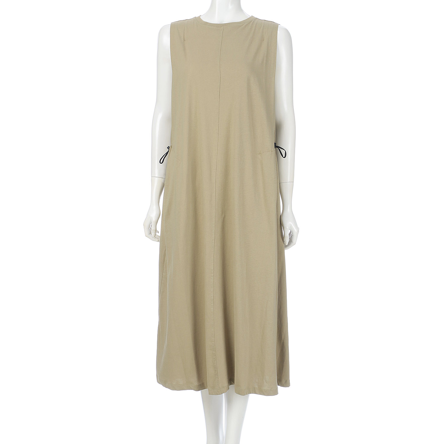 【Insta Live】USAスーピマコットンデザインノースリワンピース - 画像5