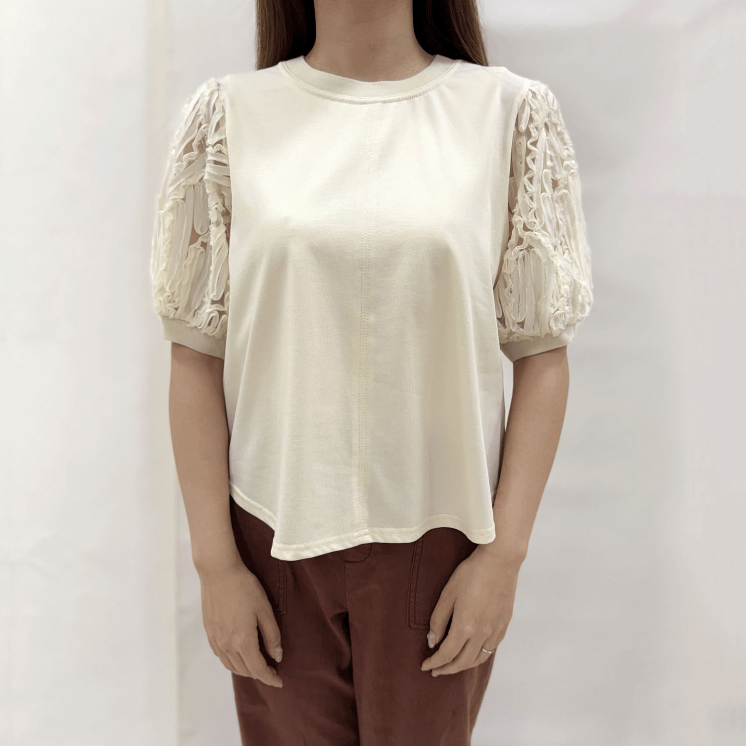 コードレースアクセントカットソープルオーバー - 画像10