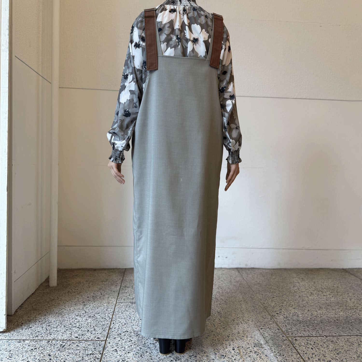 後ろボックスジャンパースカート - 画像3