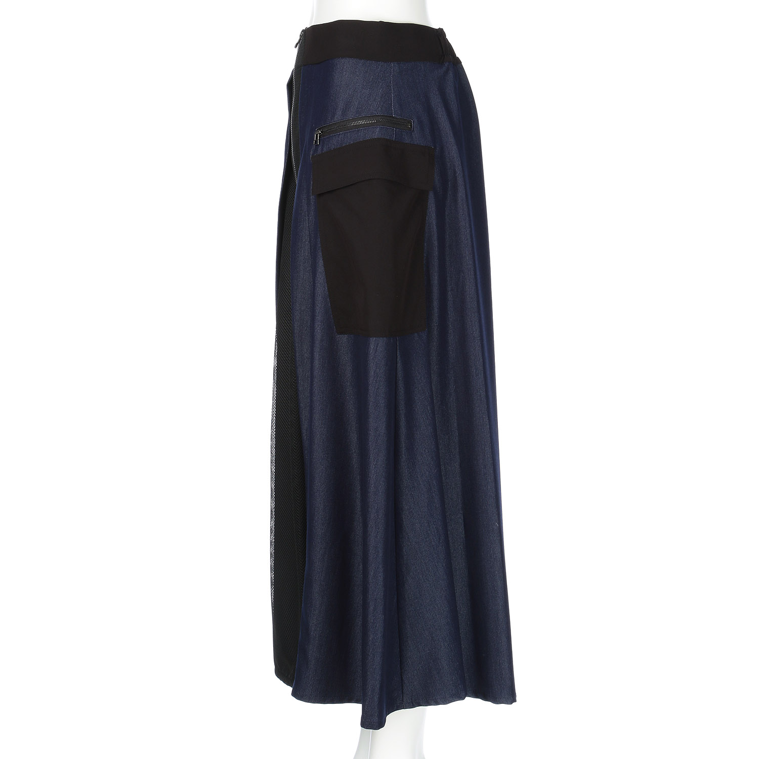 デニム切替スカート - 画像8