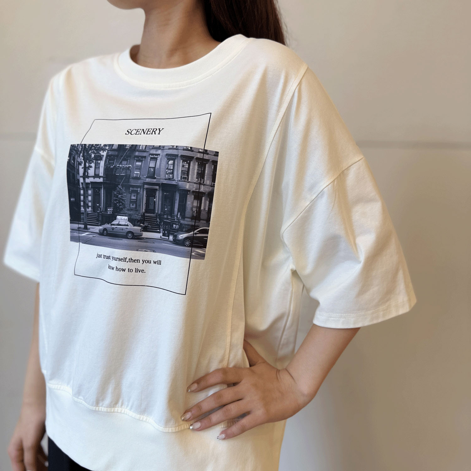 転写プリントプルオーバー - 画像2