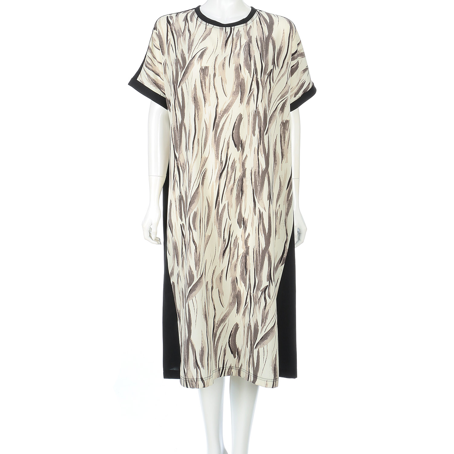 プリント×無地ワンピース - 画像6