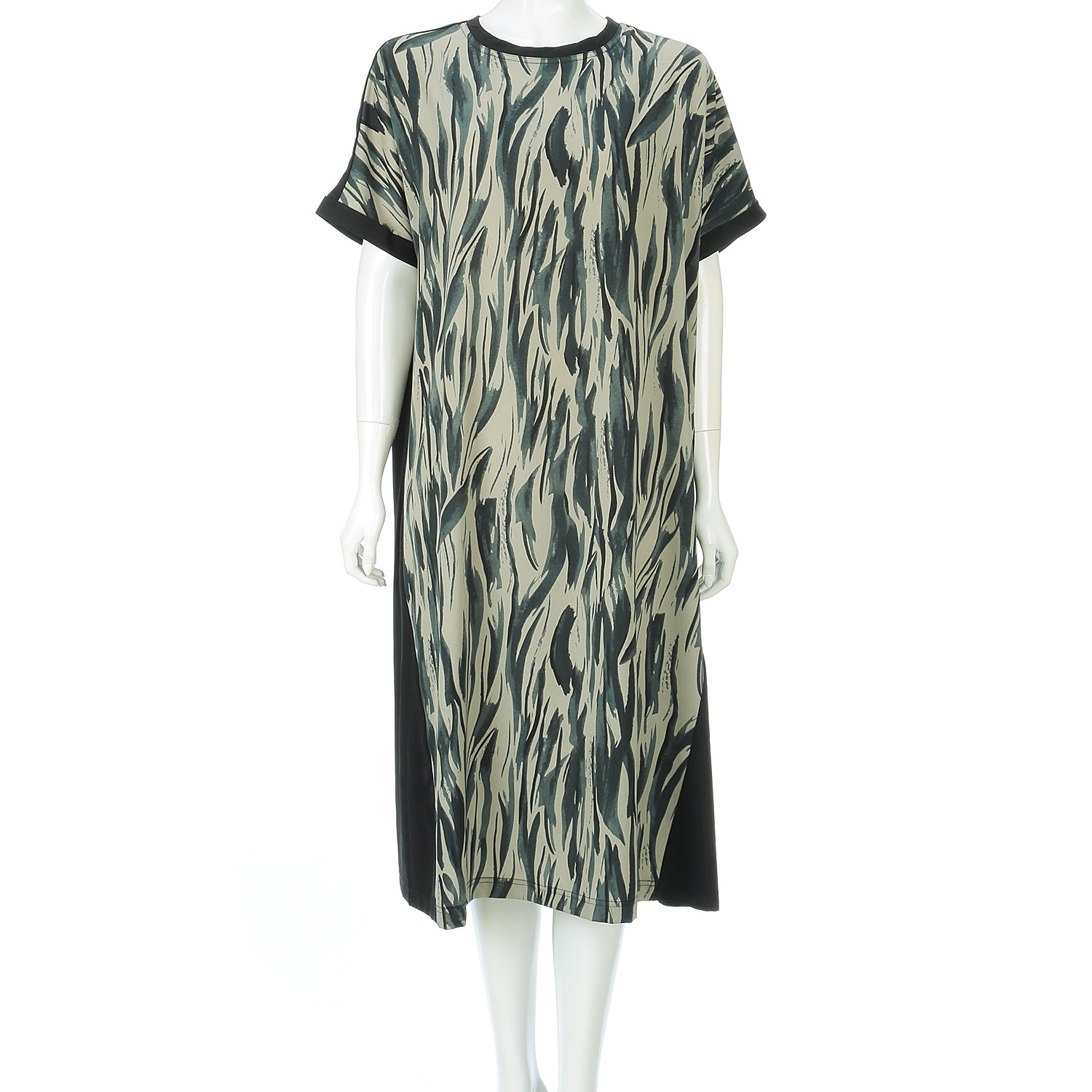 プリント×無地ワンピース - 画像10