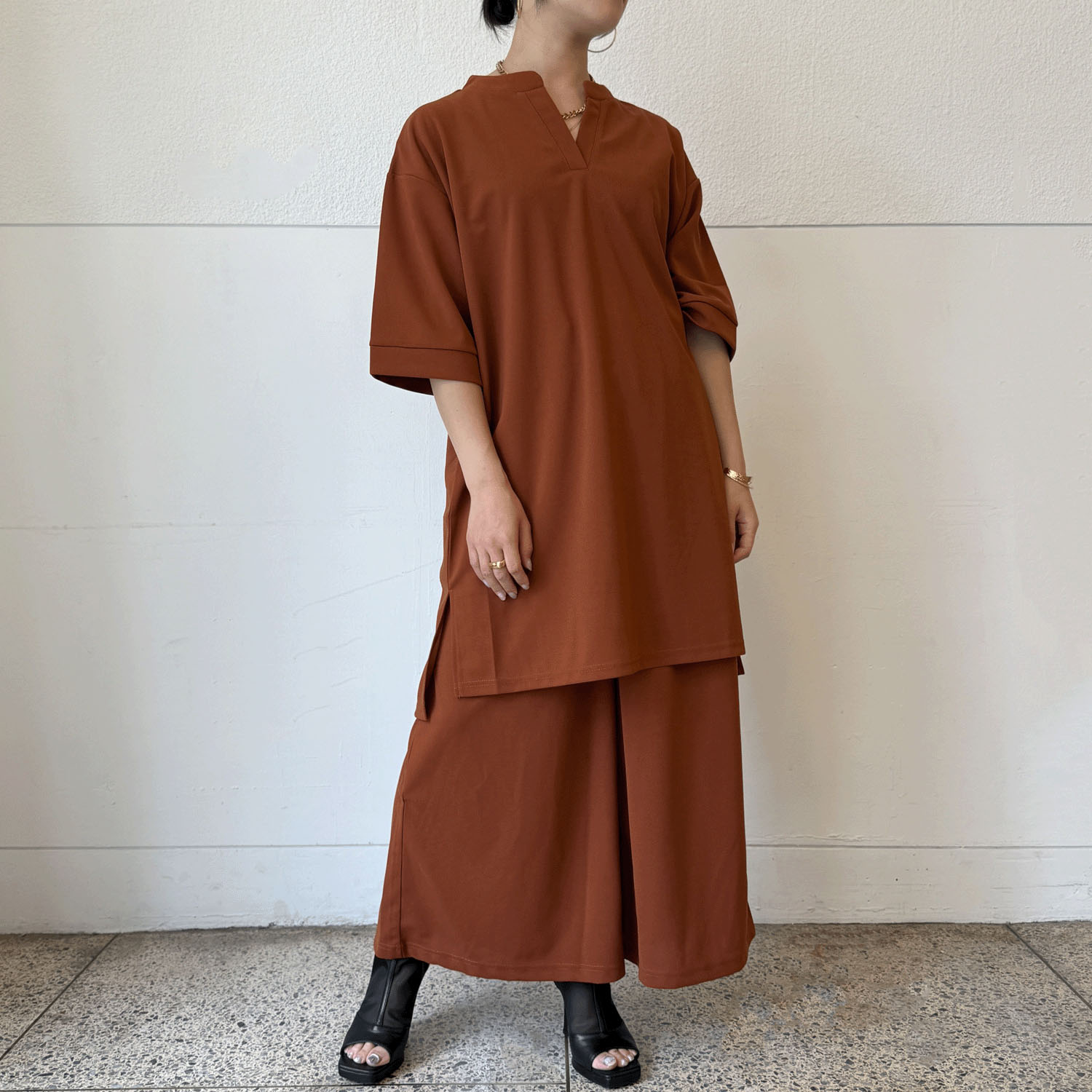 カットジョーゼットチュニック - 画像5