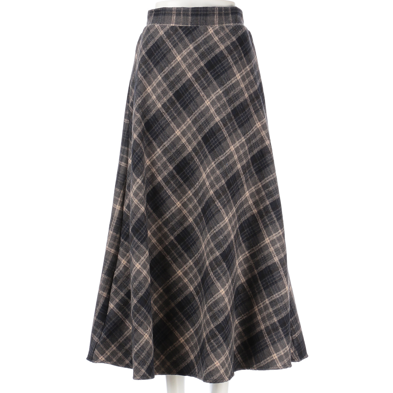 チェック柄フレアSK