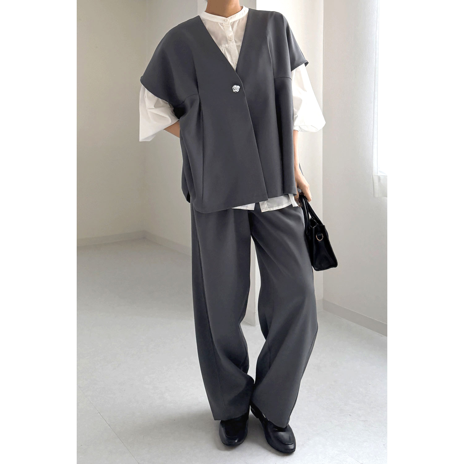 【my life】バレルレッグパンツ - 画像4