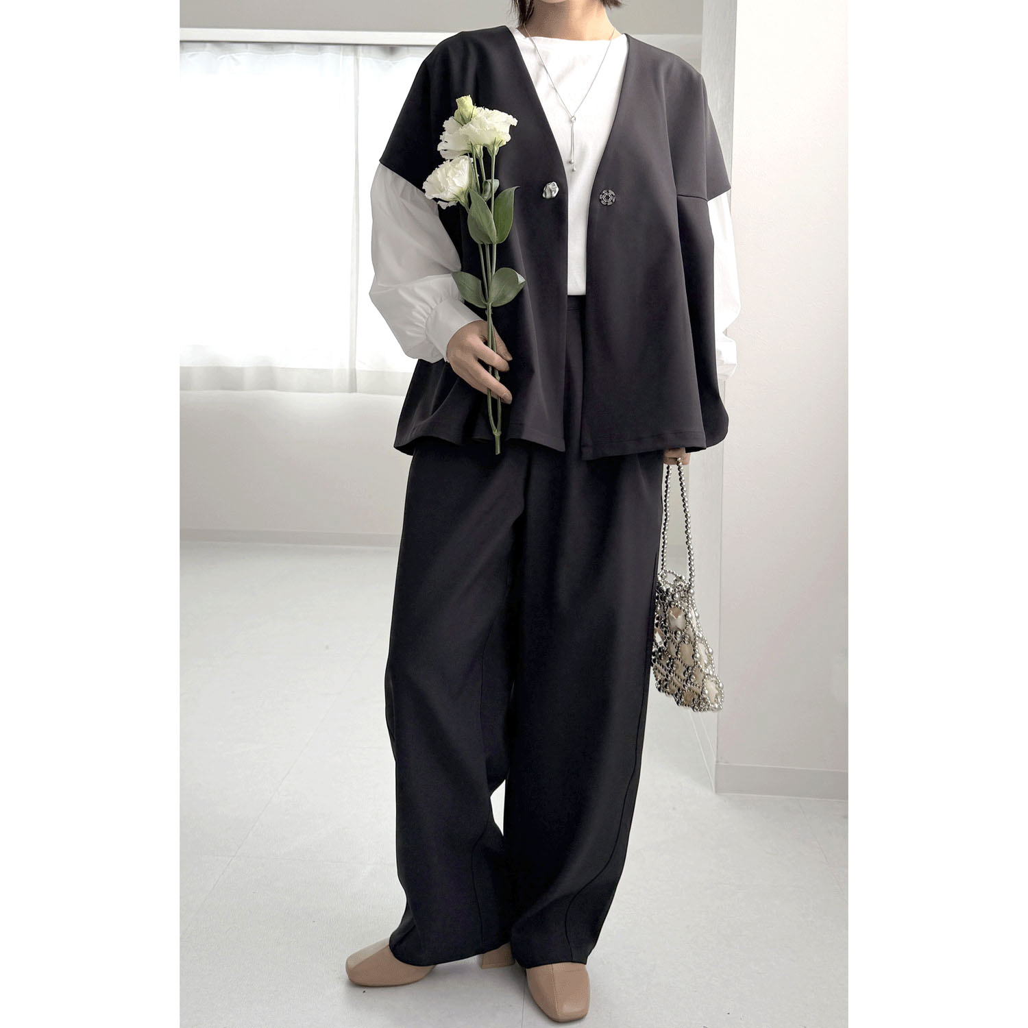 【my life】バレルレッグパンツ - 画像6