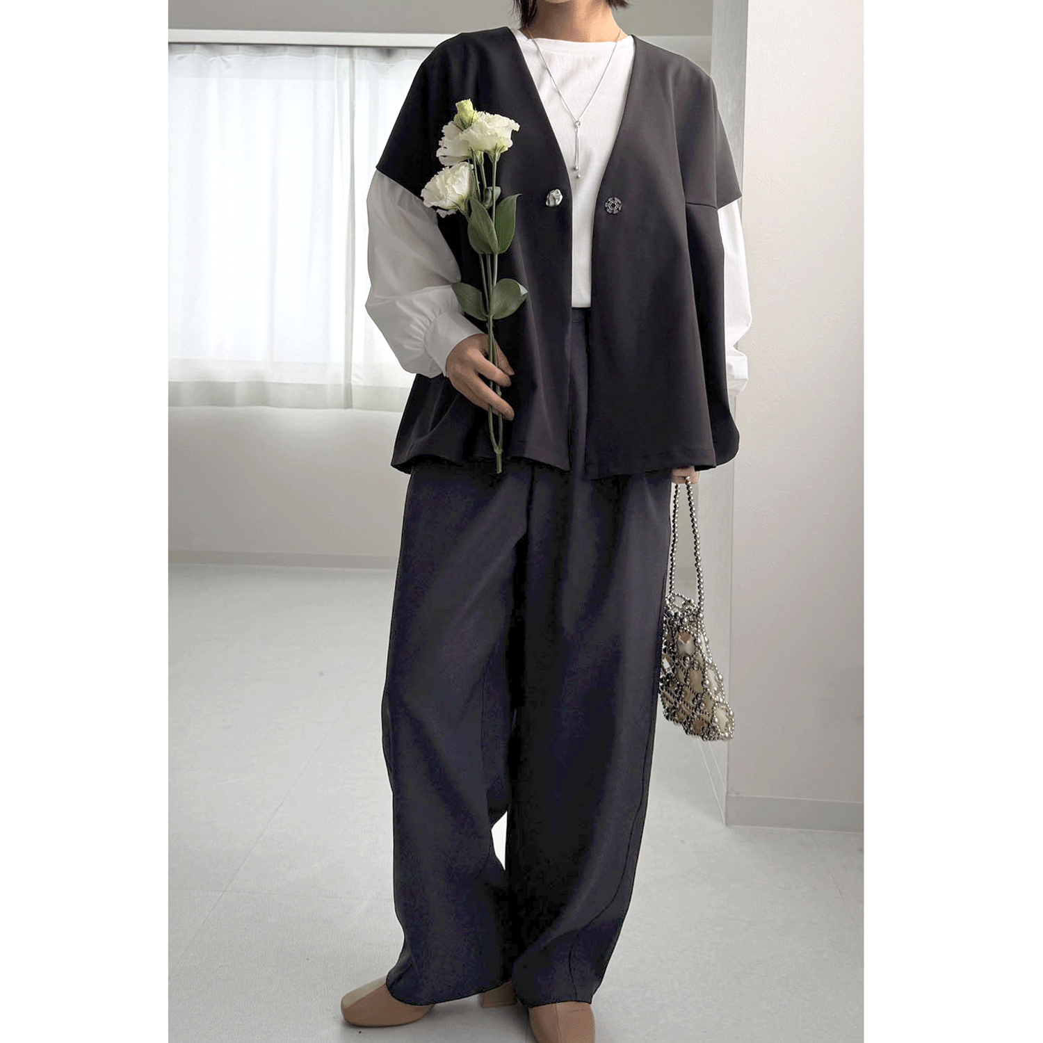 【my life】バレルレッグパンツ - 画像1