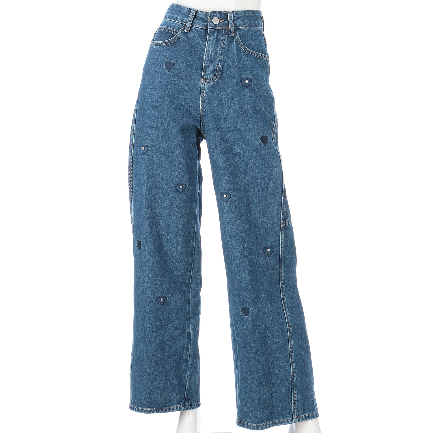 ランダムハートデニムパンツ - 画像6