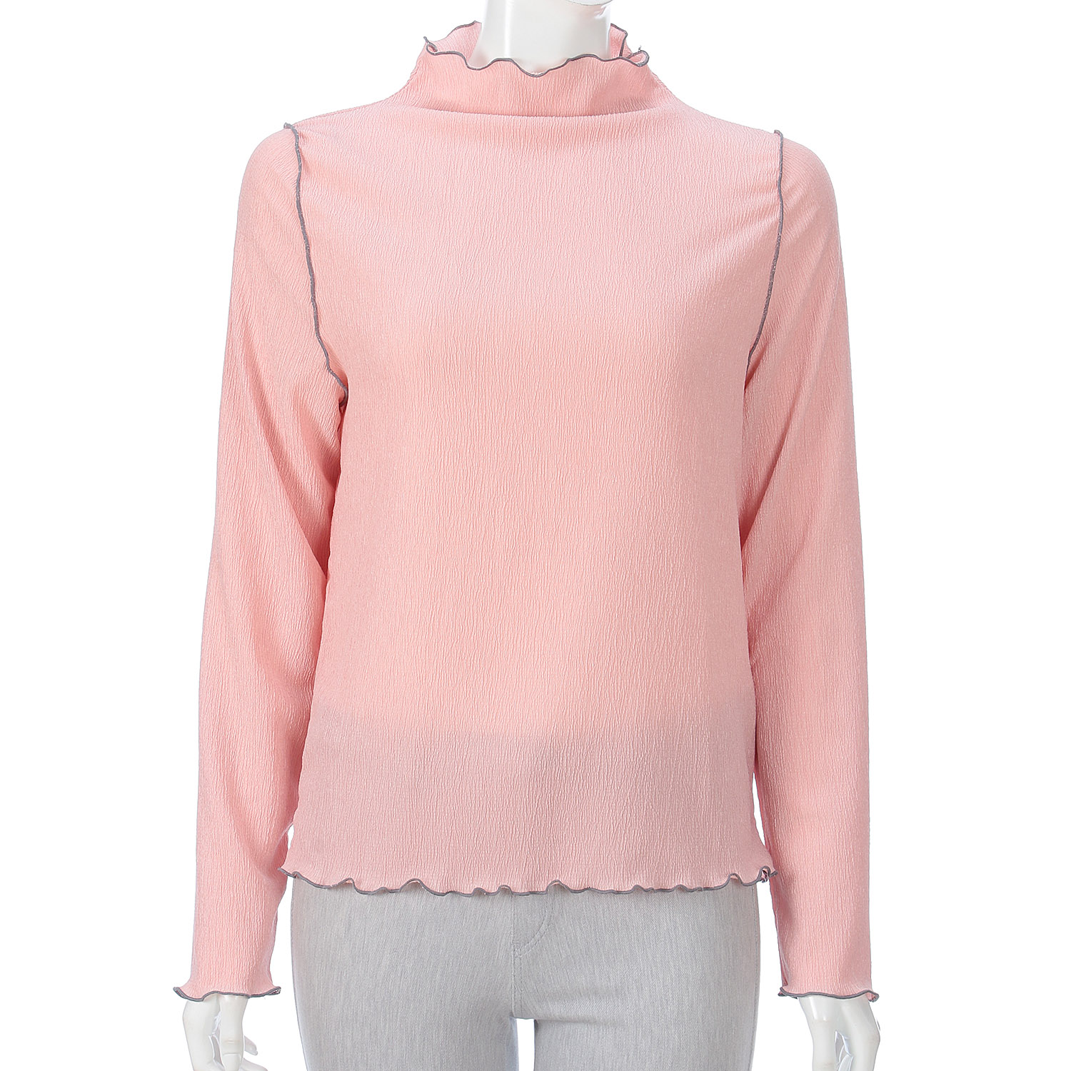 【my life】ハイネック配色メロウプルオーバー - 画像8