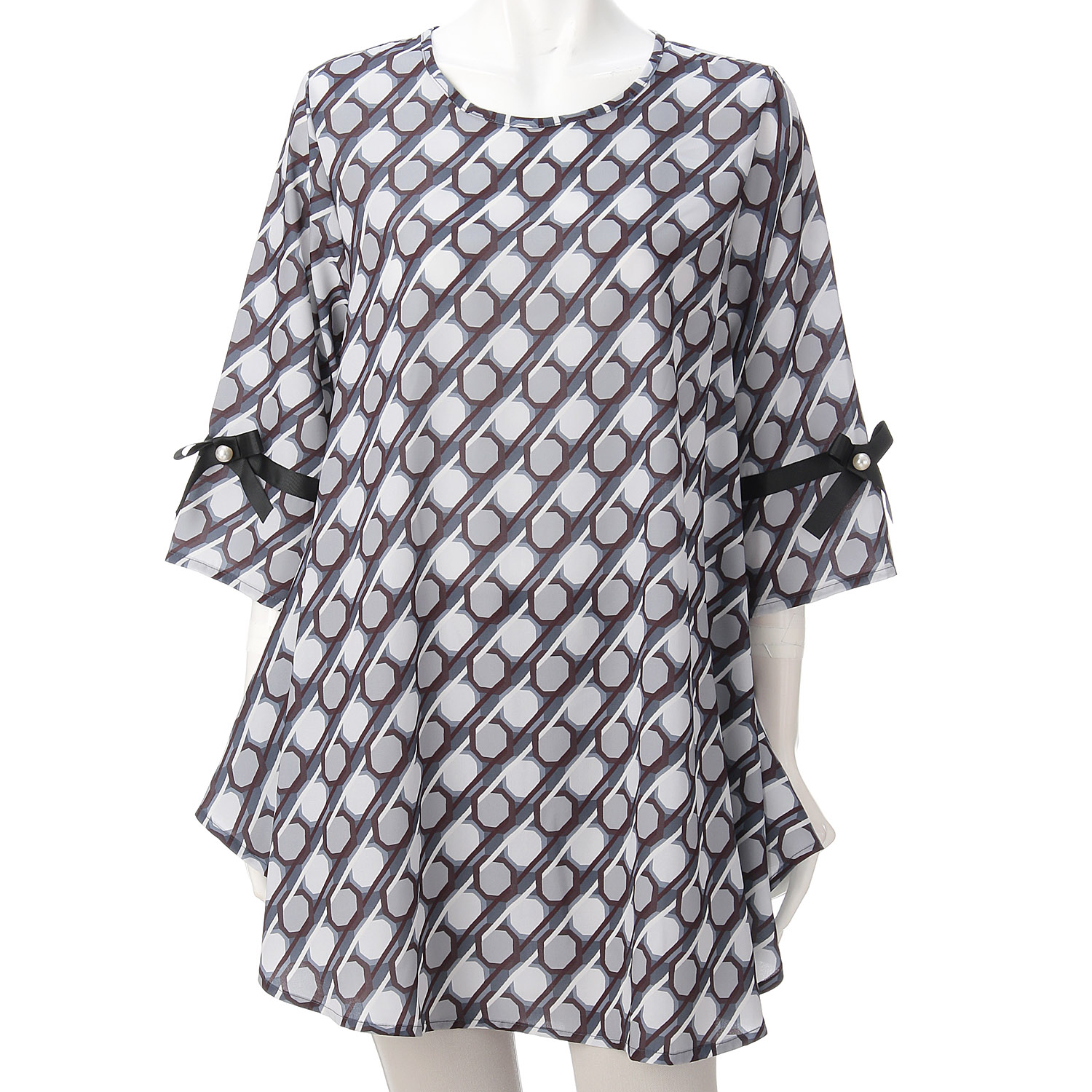 ジョーゼットプリントチュニック