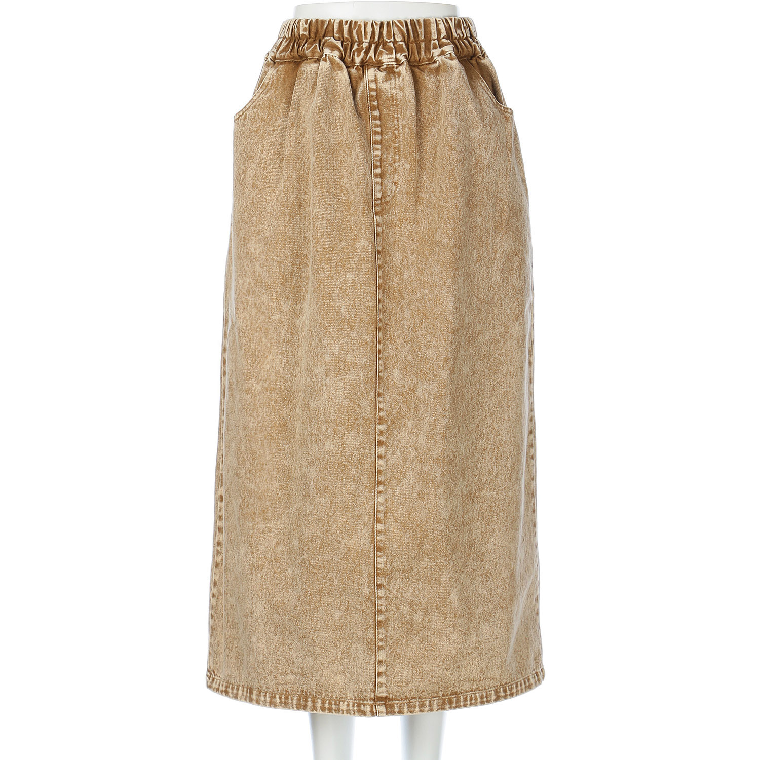 LUPIRIEN カラーデニムナロースカート - 画像2