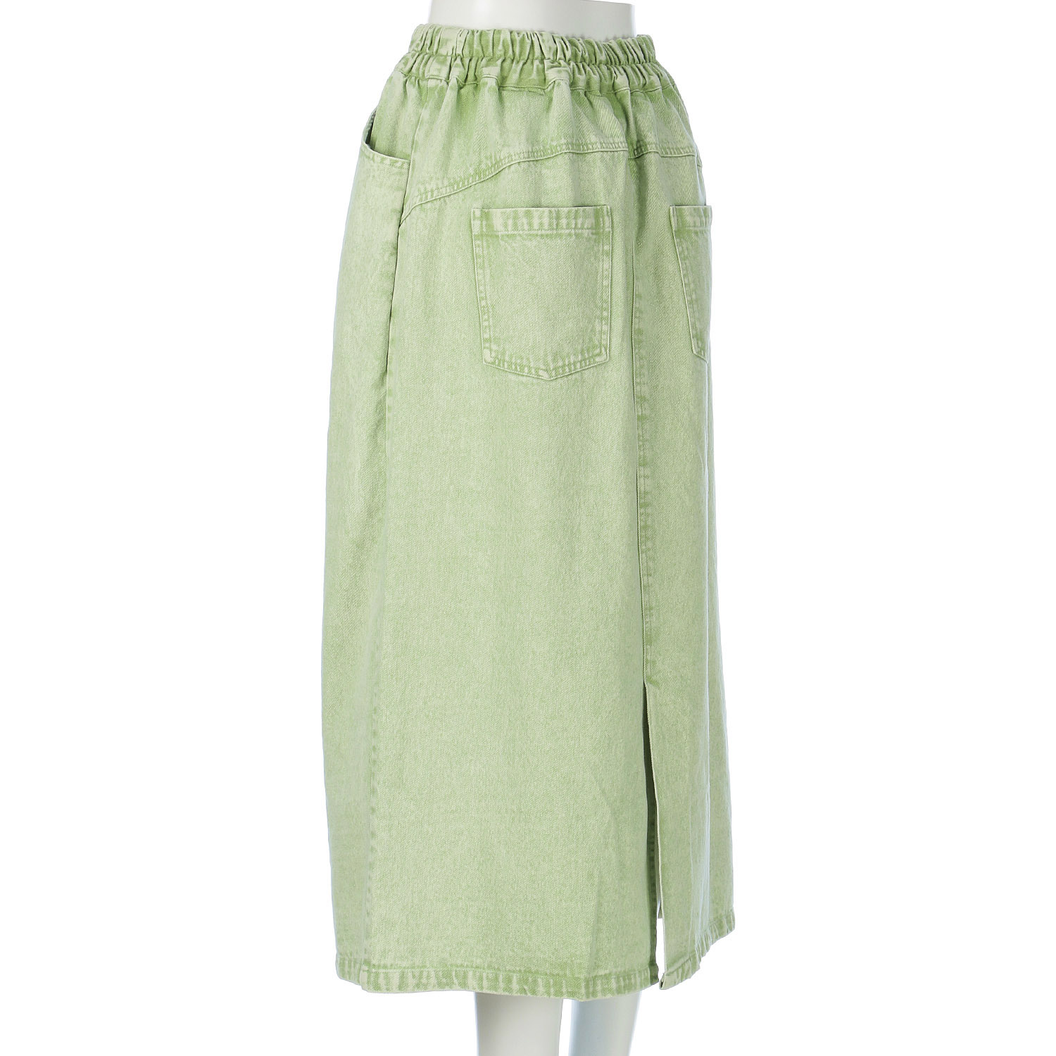 LUPIRIEN カラーデニムナロースカート - 画像4