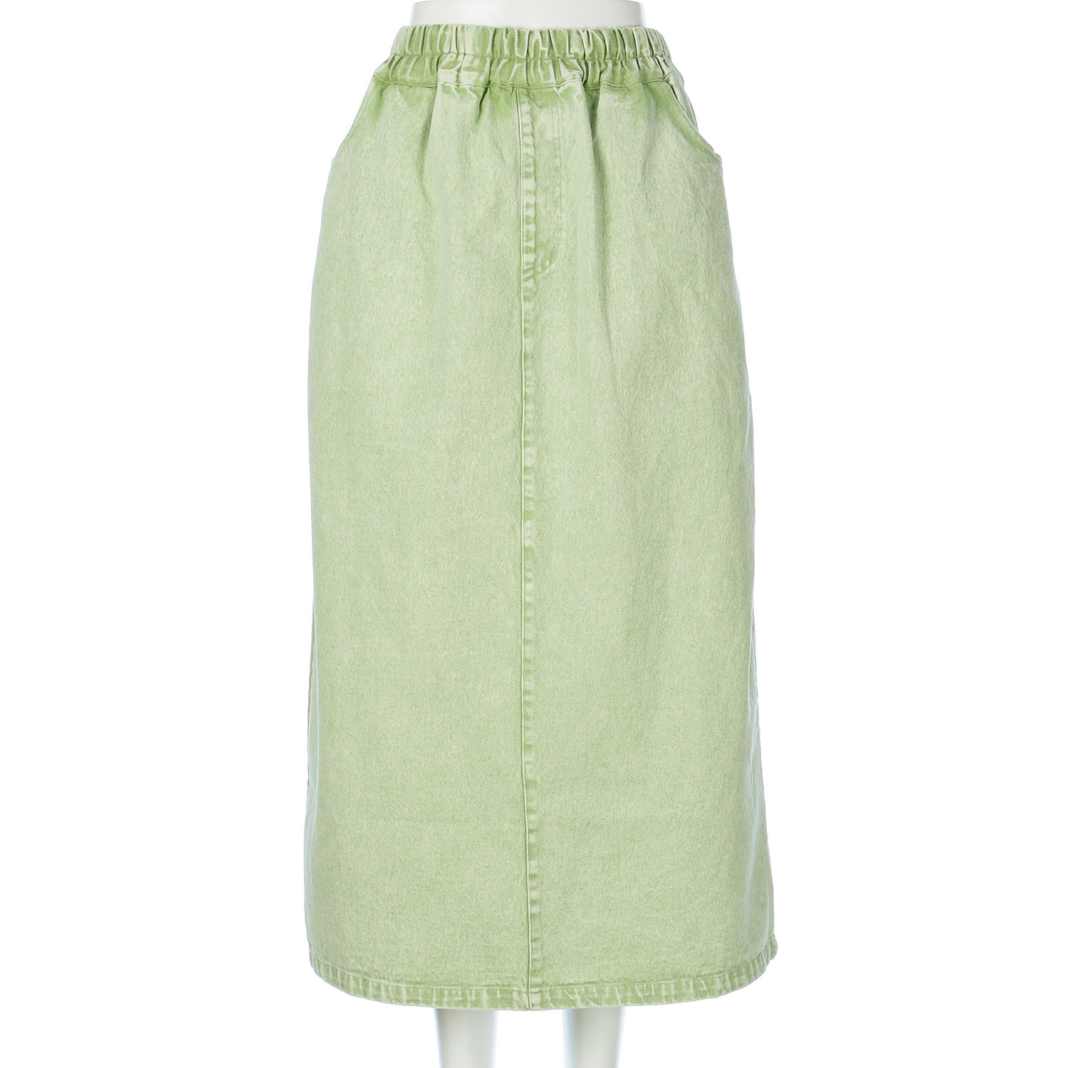 LUPIRIEN カラーデニムナロースカート