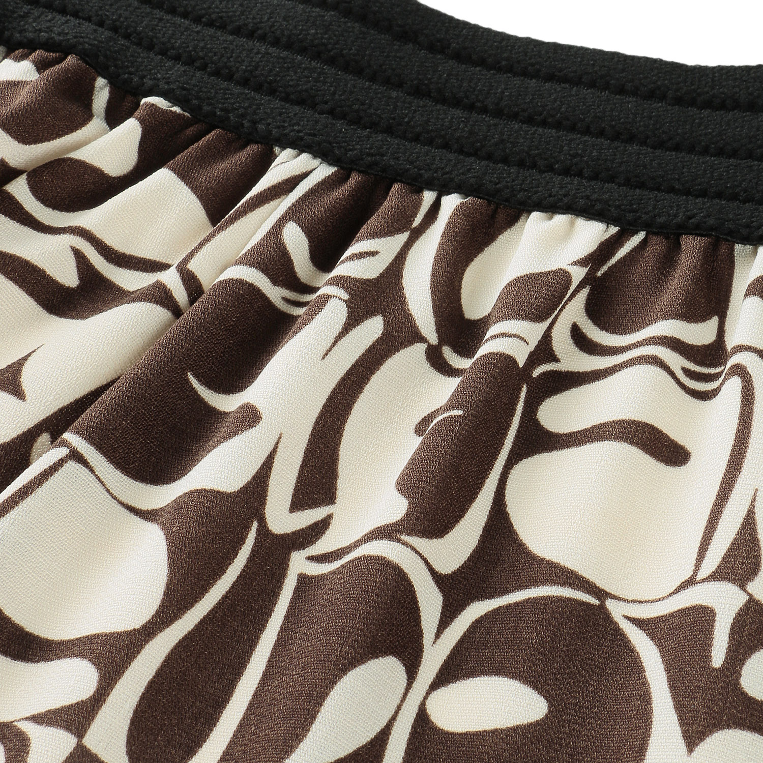 幾何プリントフレアースカート - 画像5