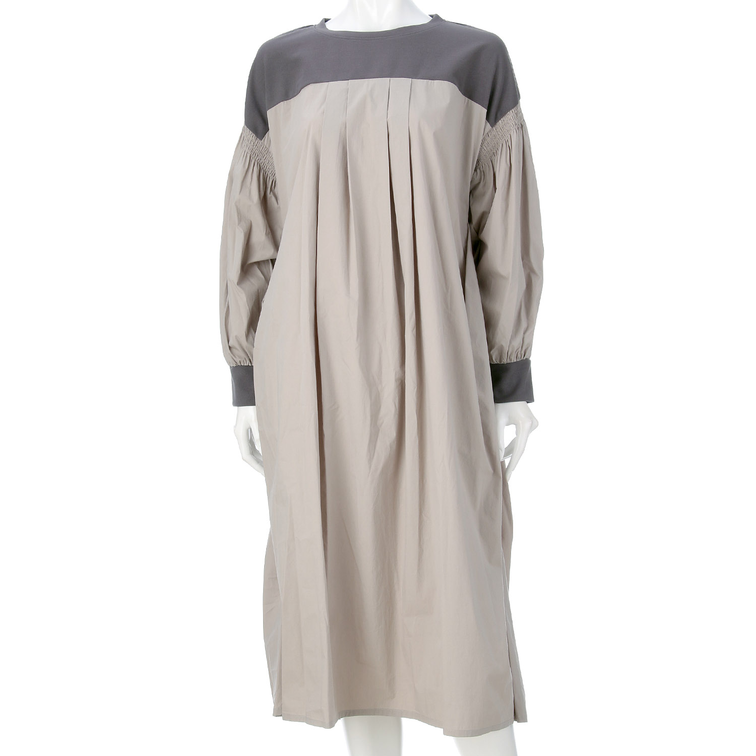 配色ワンピース