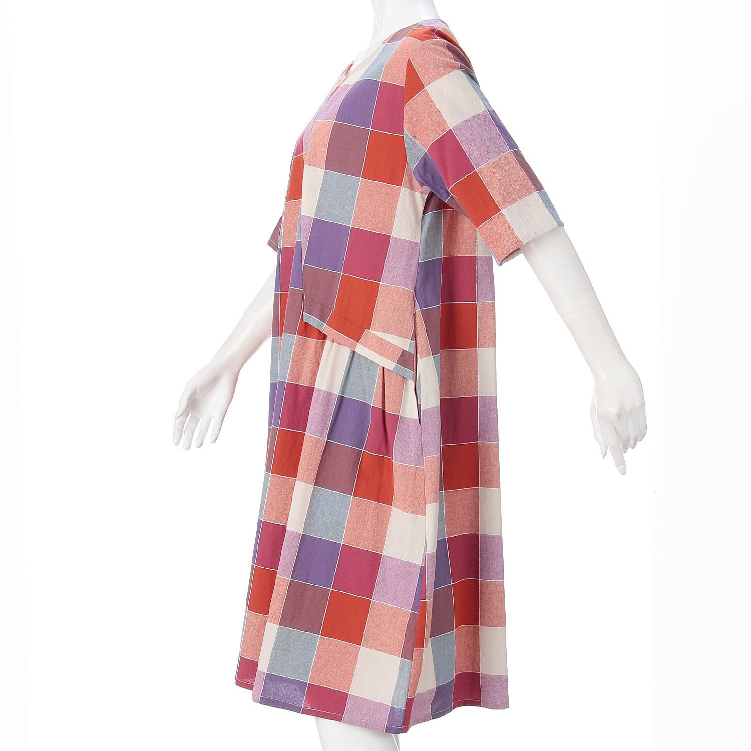 格子柄ワンピース - 画像4