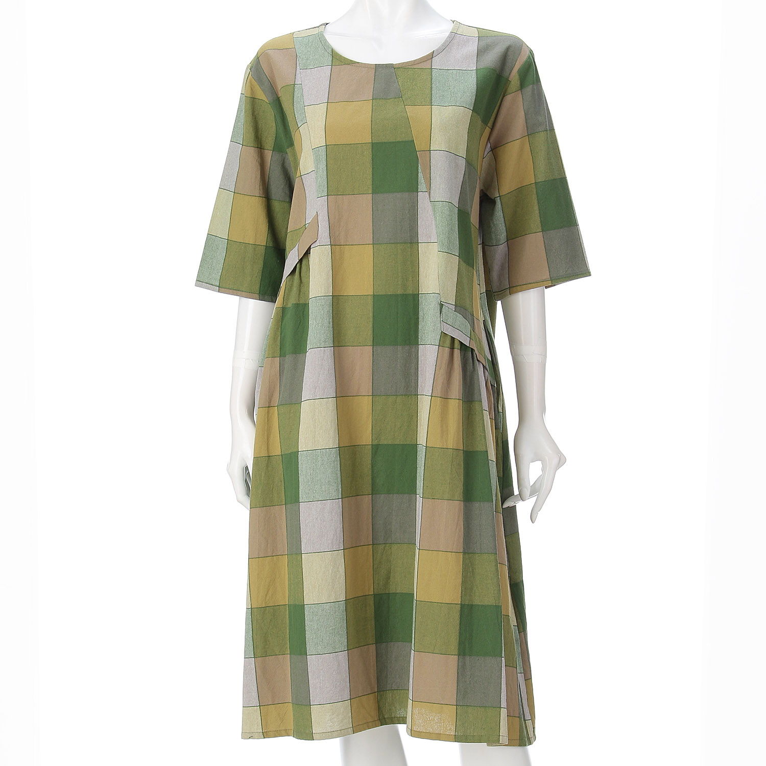 格子柄ワンピース - 画像7