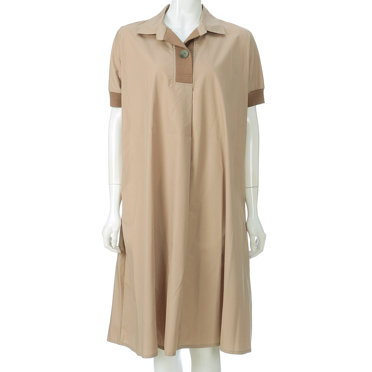 T／C袖リブワンピース - 画像2