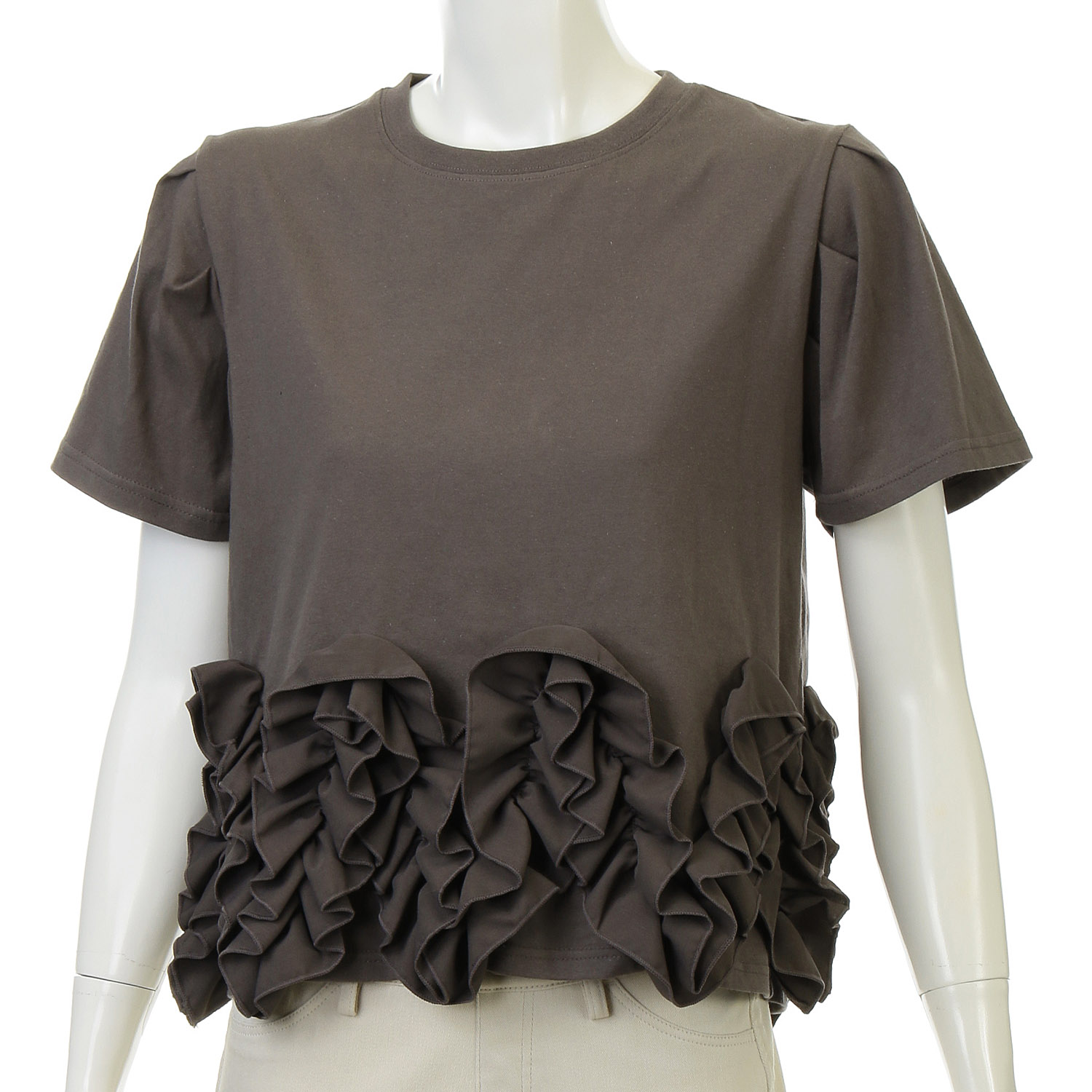 ボリュームフリルヘムプルオーバー