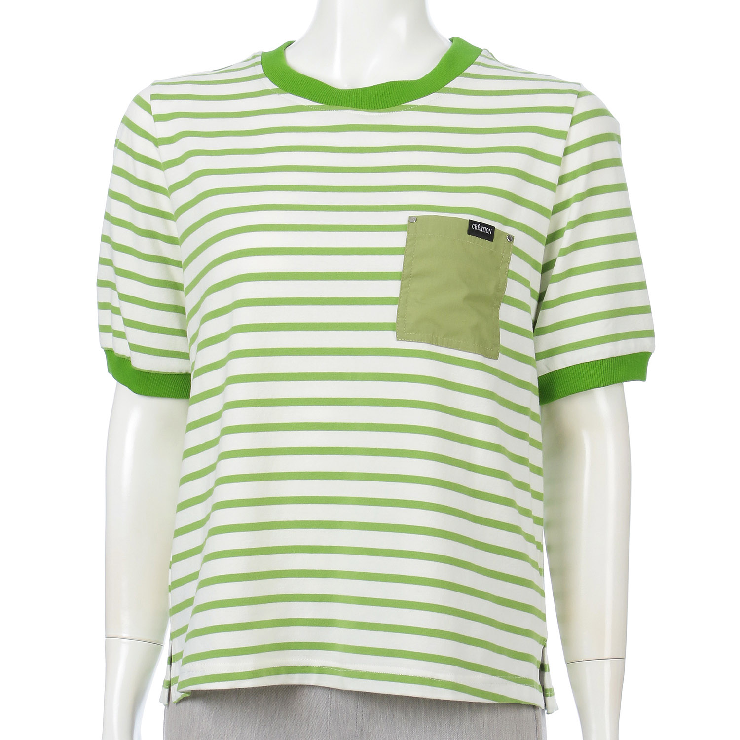 ボーダー切替プルオーバー - 画像2