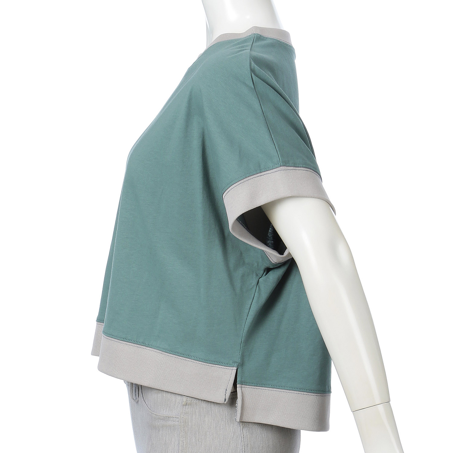 シルケットバイカラープルオーバー - 画像5