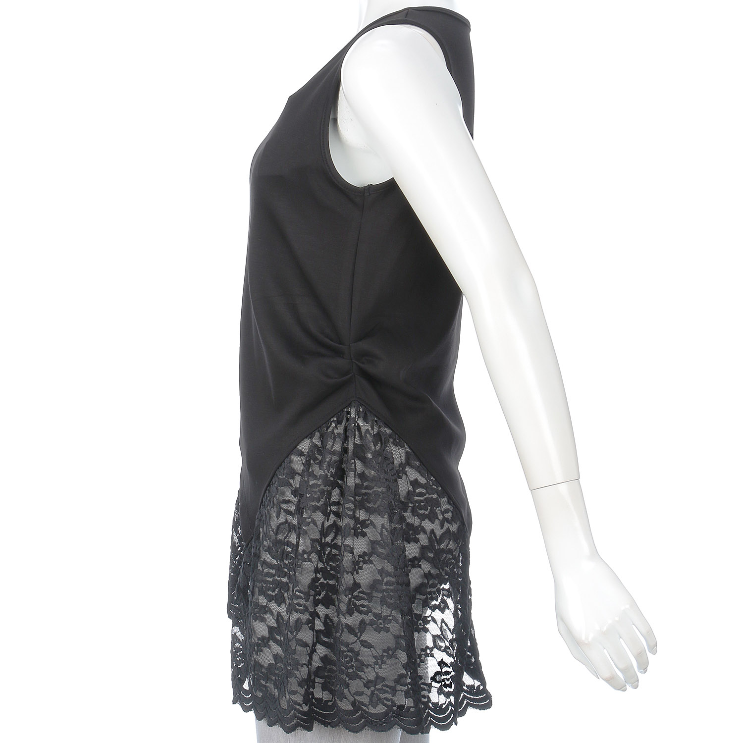 VERITE アシンメトリーレースタンクトップ - 画像3