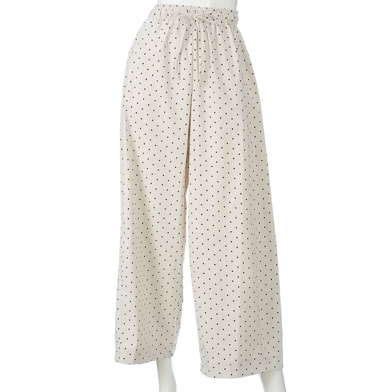 VERITE ドット柄ワイドパンツ