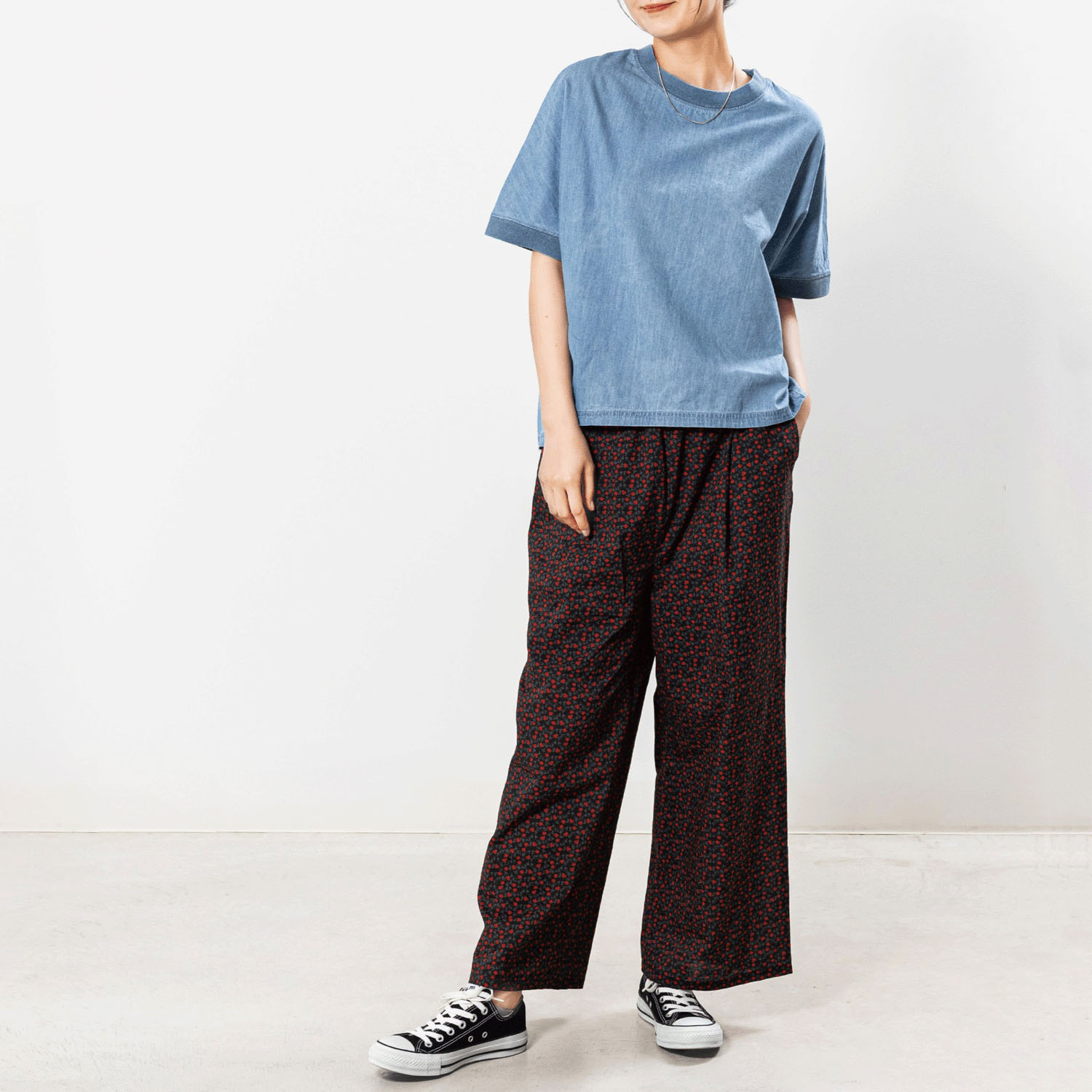 Northern Truck フラワープリントワイドパンツ - 画像3