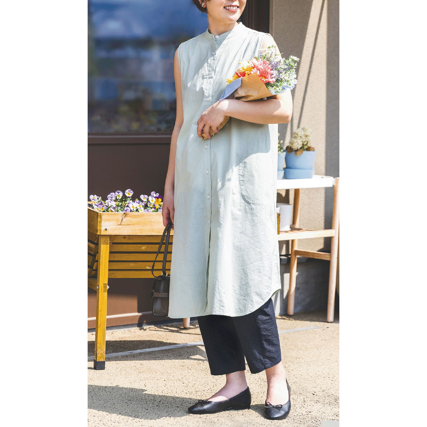 Northern Truck Aラインノースリーブワンピース - 画像4