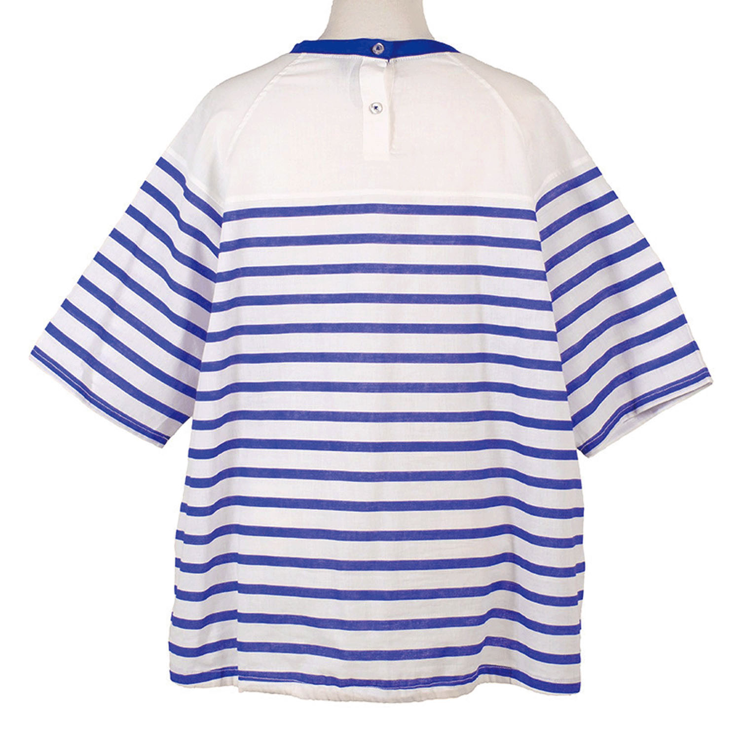 Northern Truck ボーダープリントラグランプルオーバー - 画像11