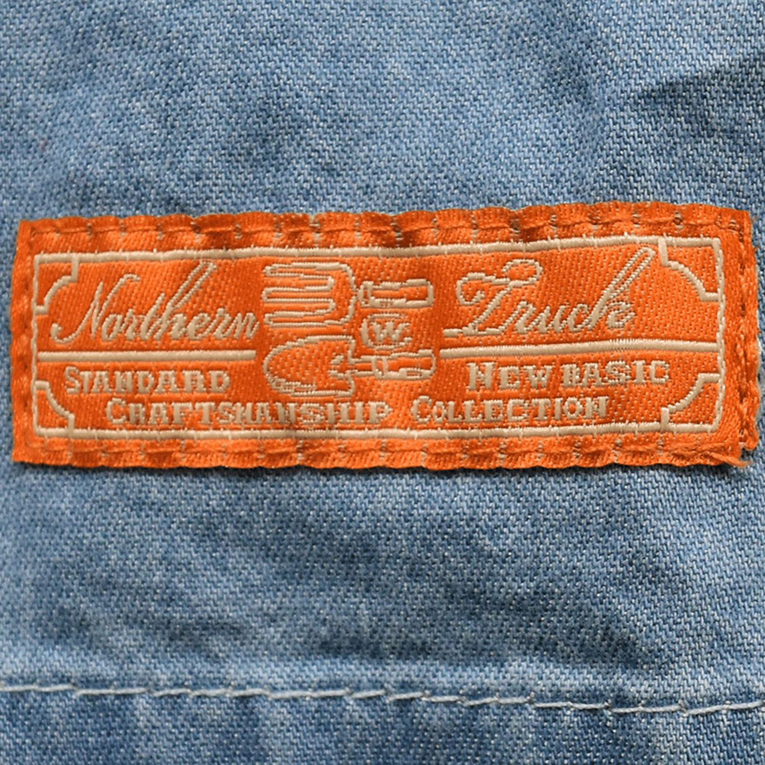 Northern Truck バンドカラーワークシャツ - 画像9