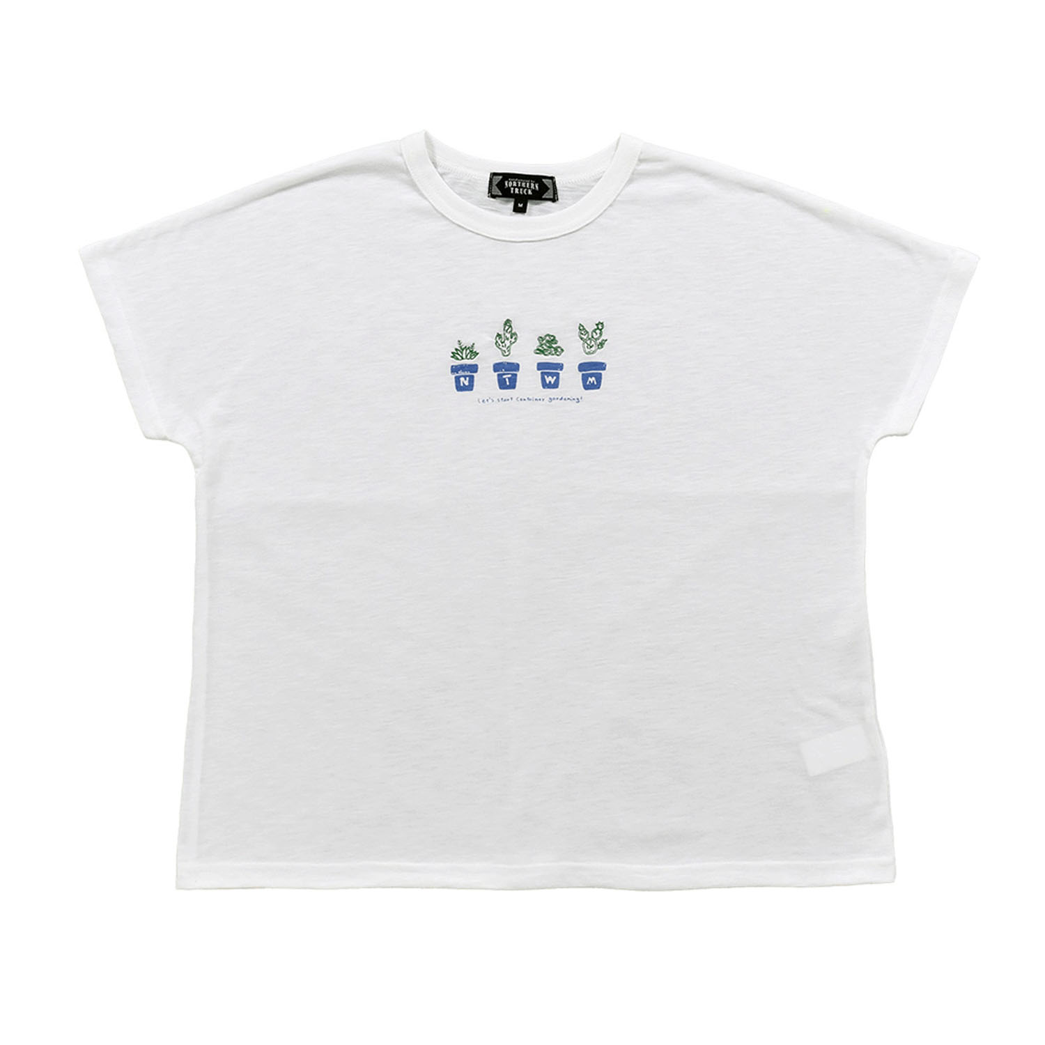 Northern Truck 鉢植えプリント×刺繍Tシャツ - 画像5