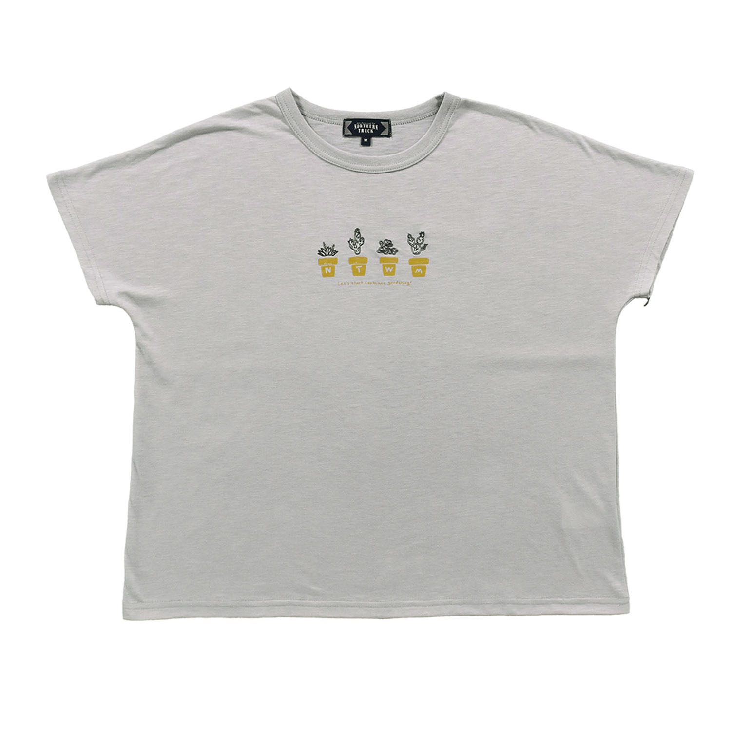 Northern Truck 鉢植えプリント×刺繍Tシャツ
