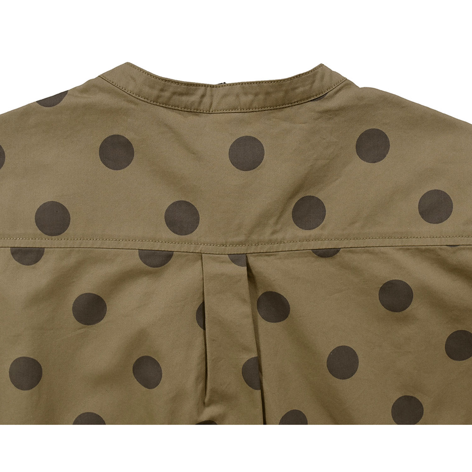 Northern Truck ドットプリントバンドカラーシャツ - 画像8