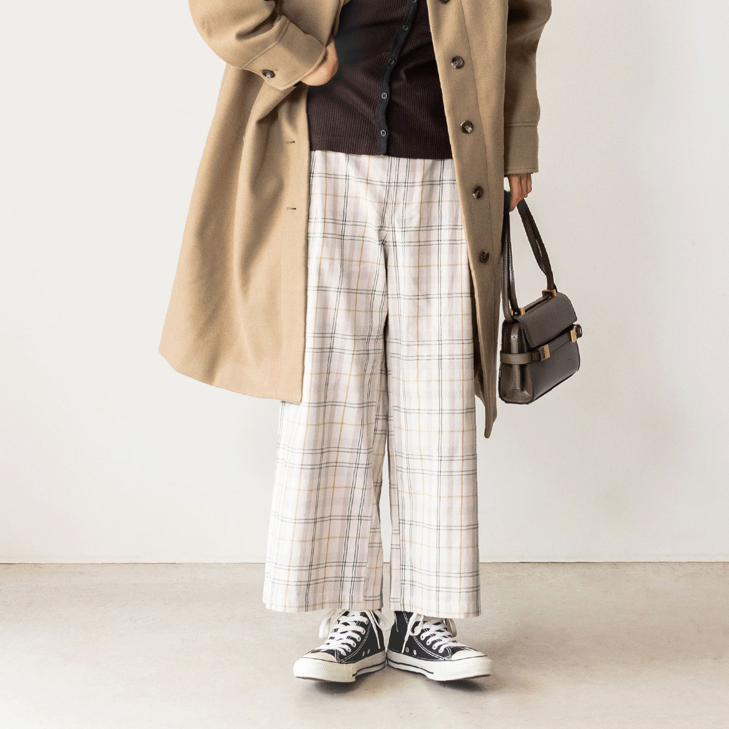 Northern Truck フロントタックリラクシーチェックパンツ