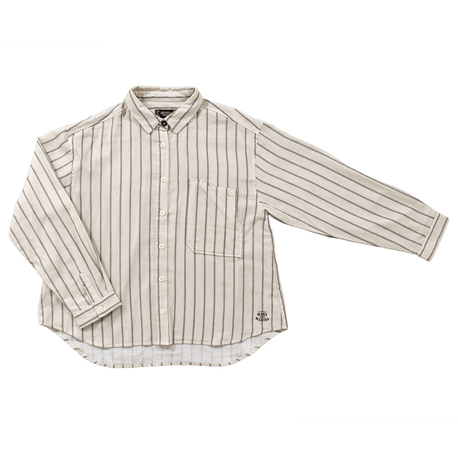 Northern Truck ワークポケットストライプシャツ - 画像3
