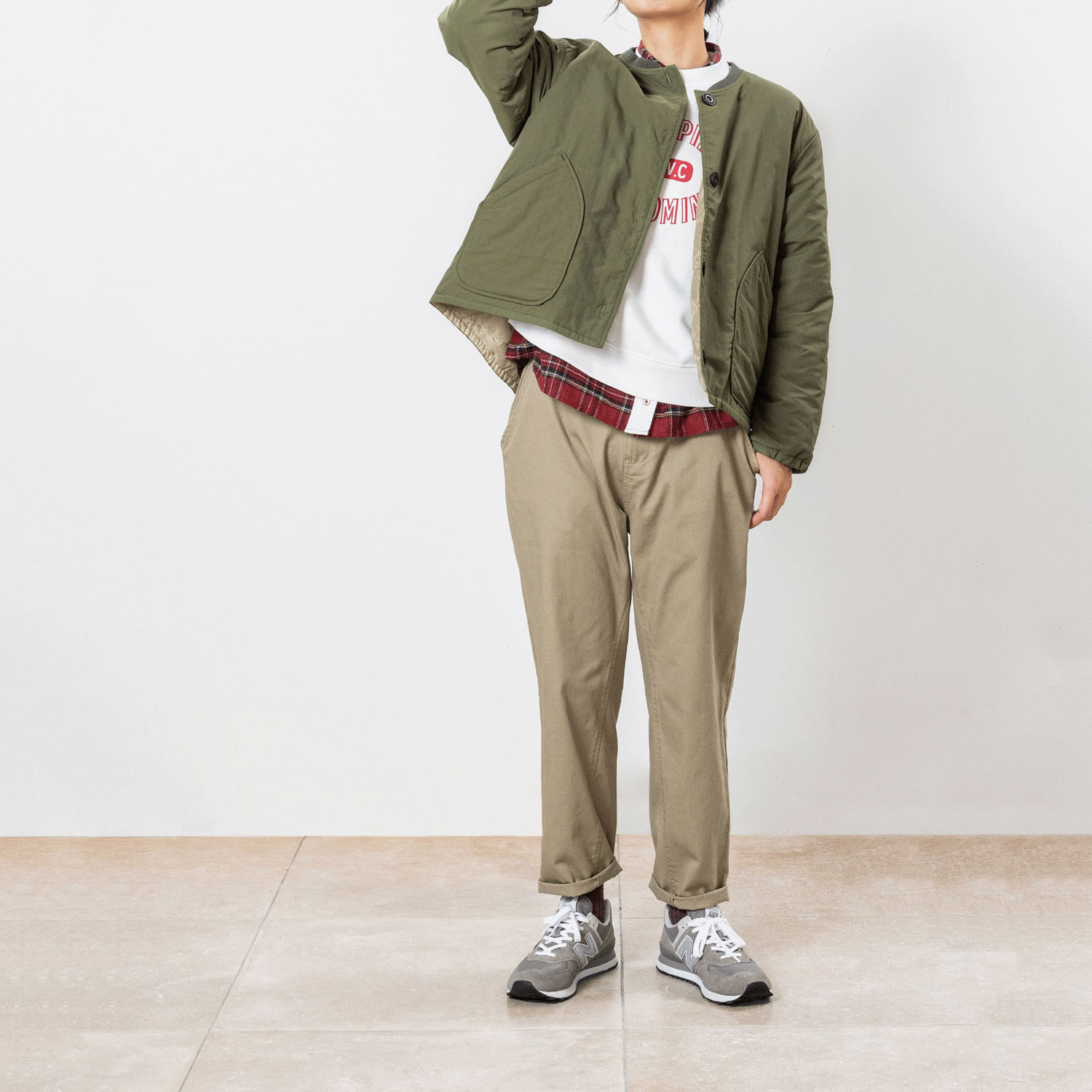 Northern Truck リブカラー中綿入りジャケット - 画像6