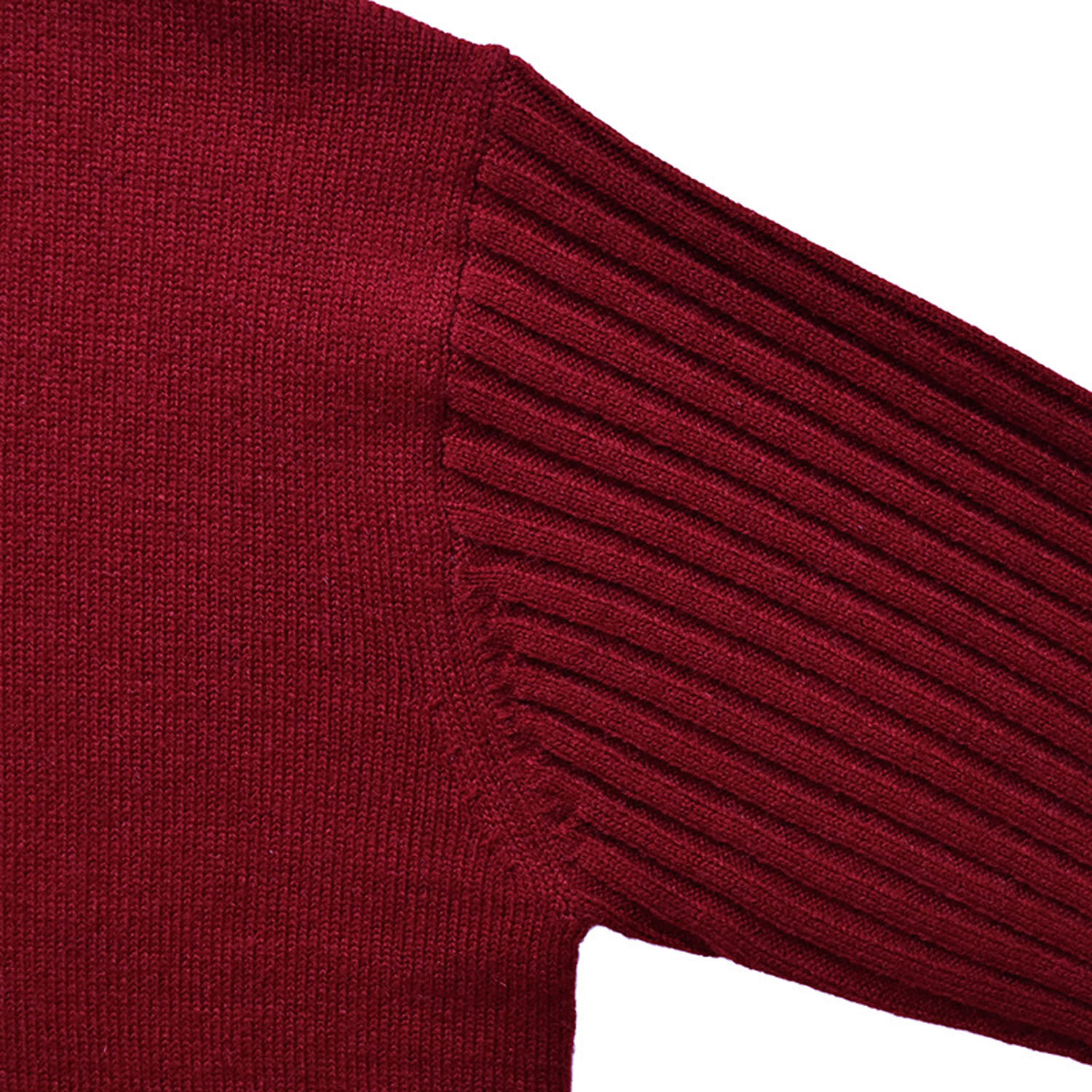 Northern Truck 編地違いスリーブタートルプルオーバー - 画像11