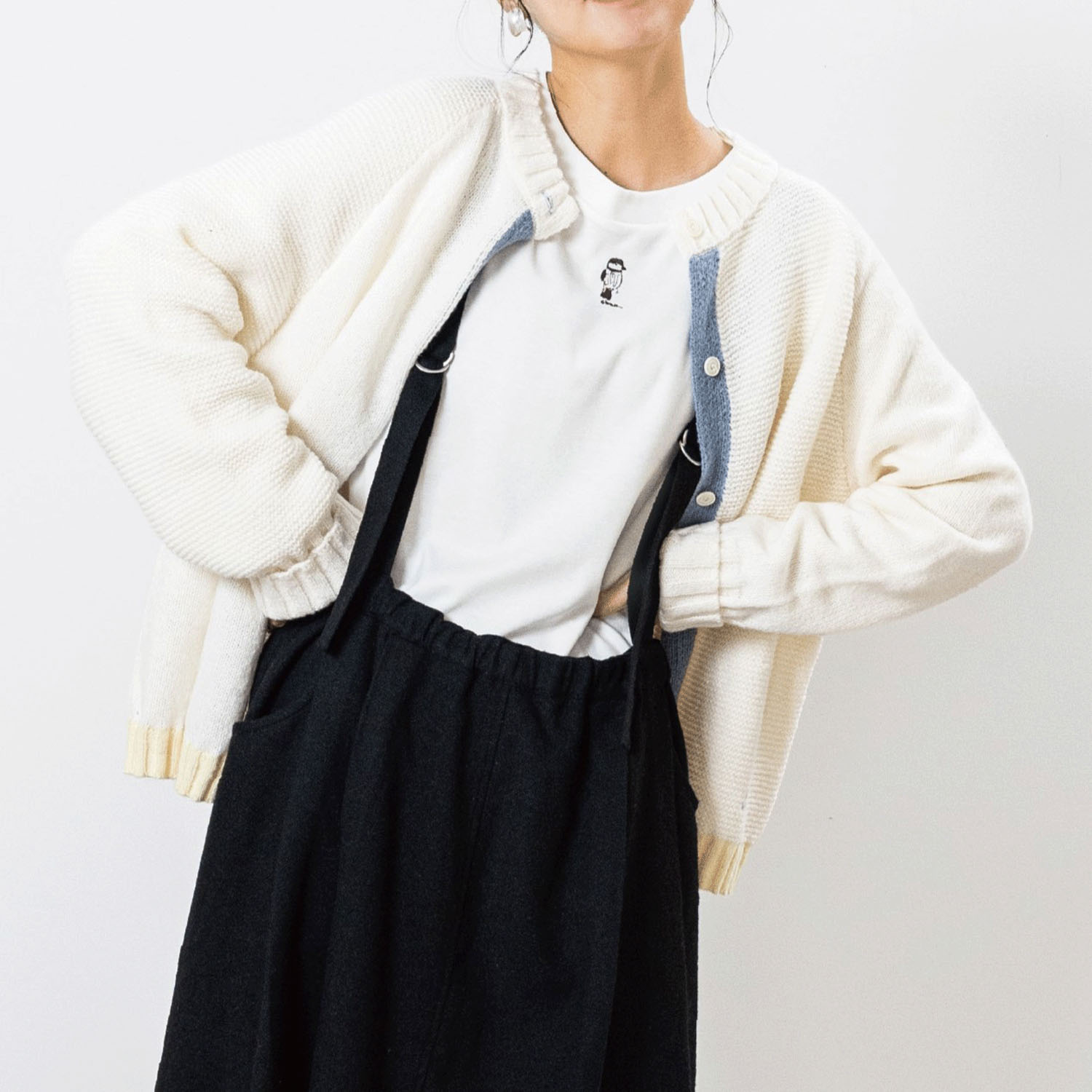 Northern Truck パッチワーク風配色ポイントカーディガン - 画像5