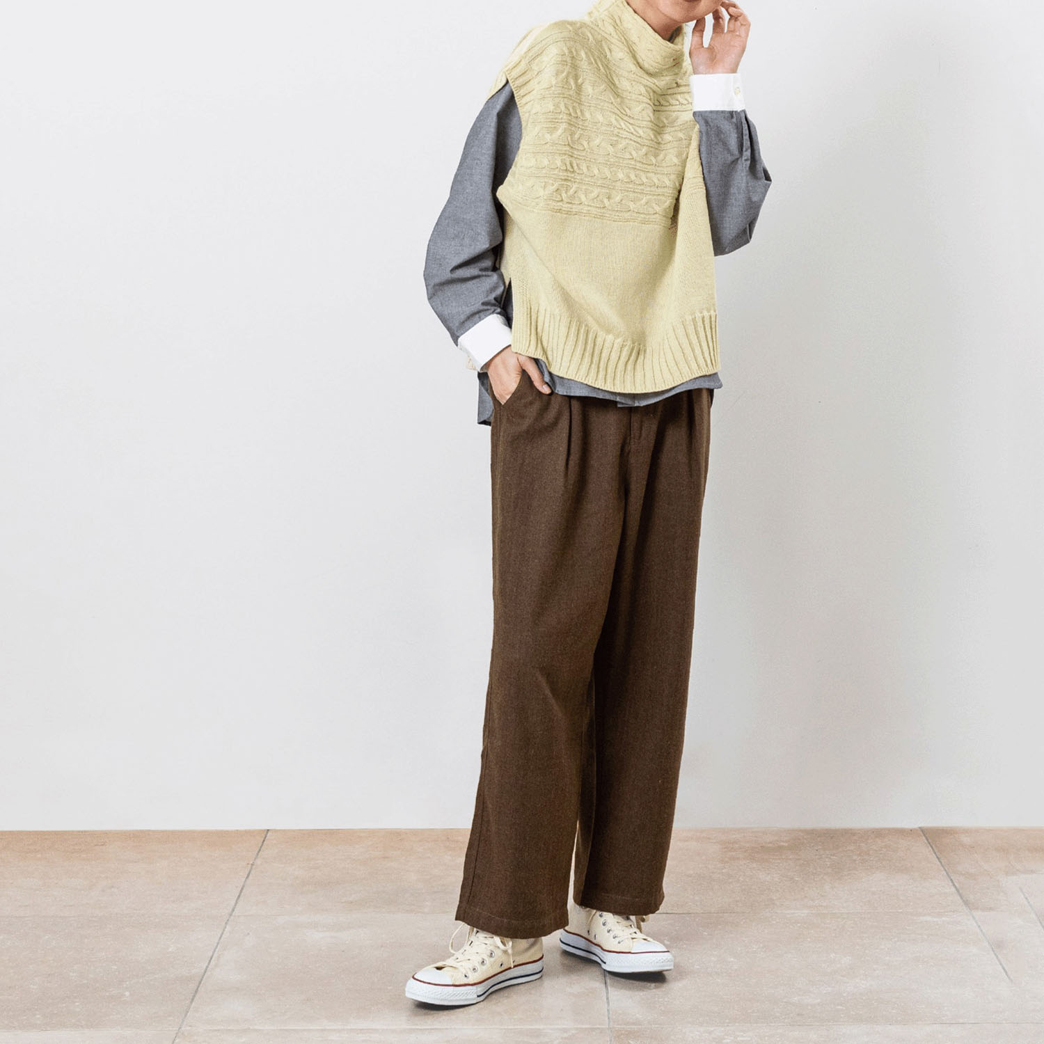 Northern Truck フロントタックストレートパンツ - 画像19